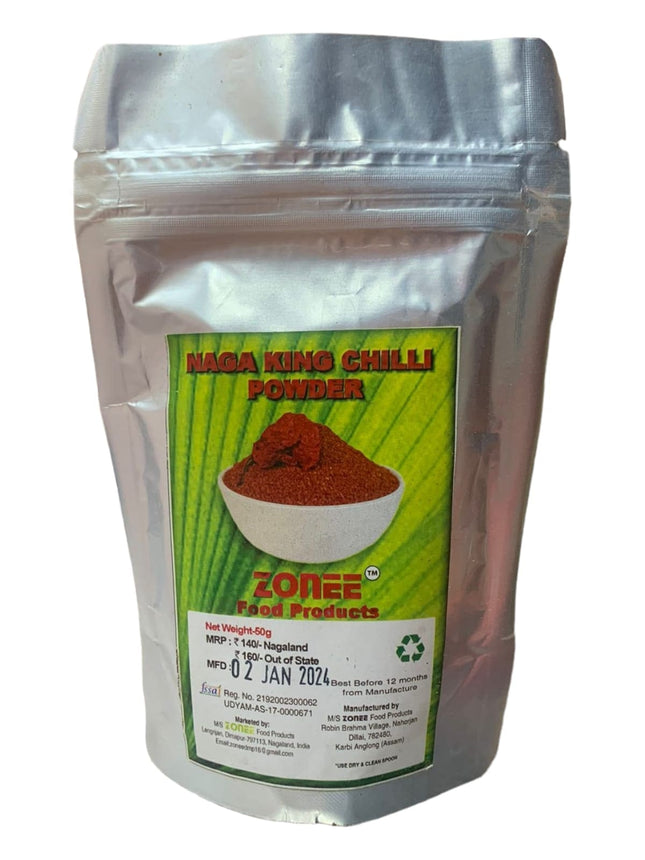 Zonee Naga King Chilli Powder, 50g