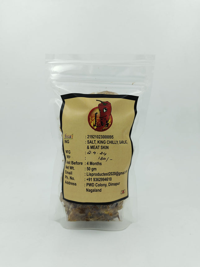 Li's, Spicy Meat Skin Puffs Real Spicy (Axone), 50gm