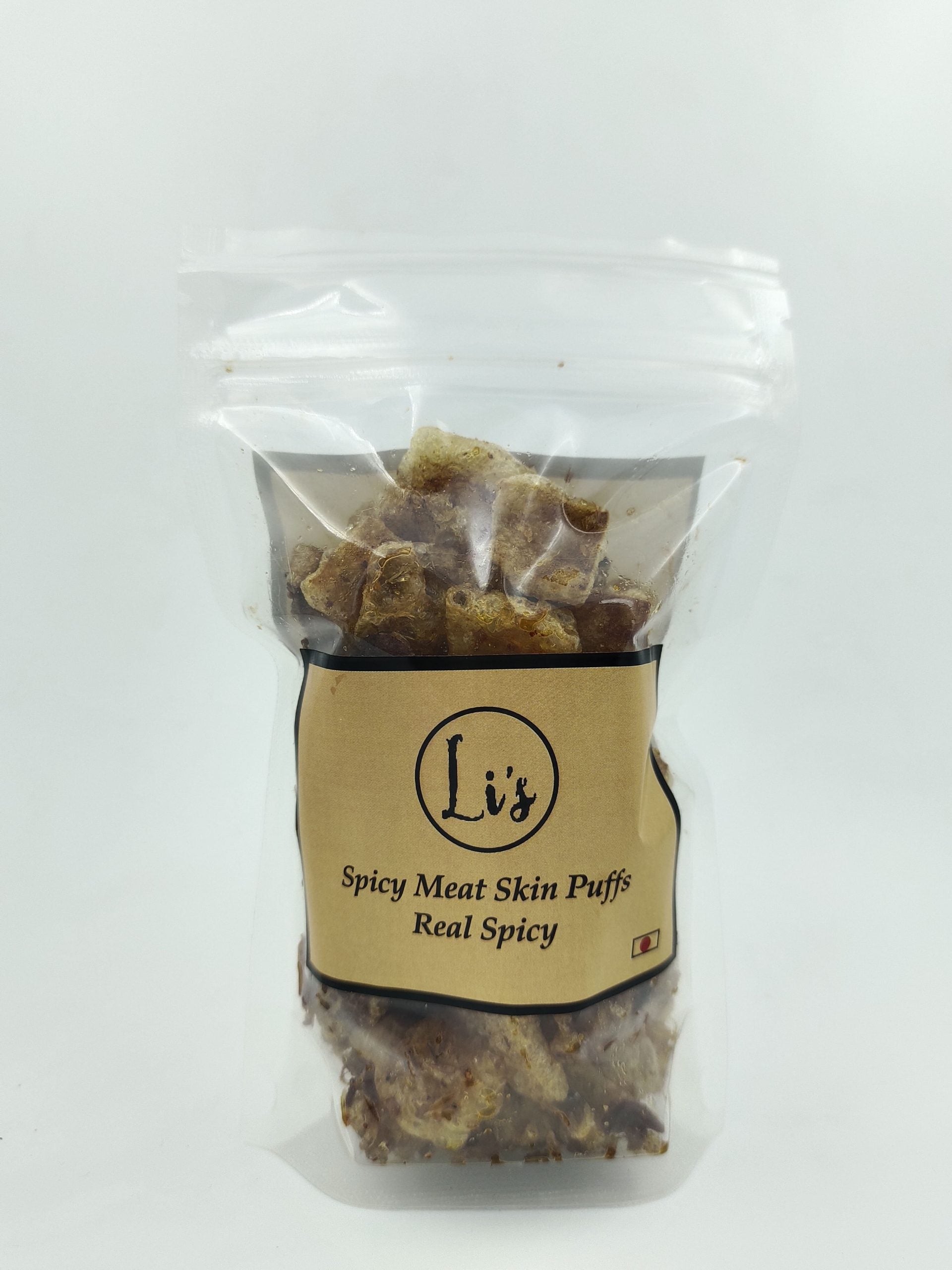 Li's Spicy Meat Skin Puffs Real Spicy, 50g