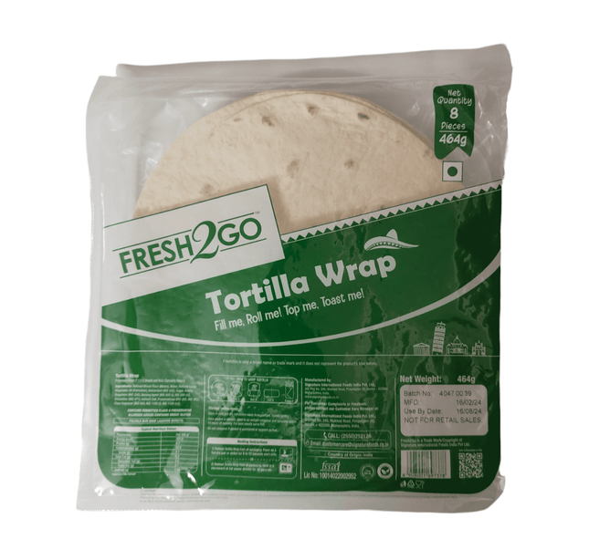 Fresh2Go, Tortilla Wrap, 464g (8 Pieces)