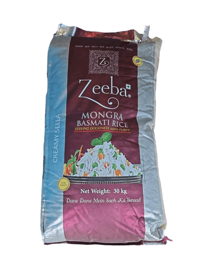 Zeeba, Mongra Basmati Rice, 30kg