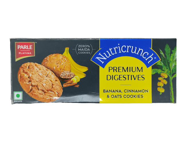 Parle Nutricrunch, Banana, Cinnamon & Oats Cookies, 75g