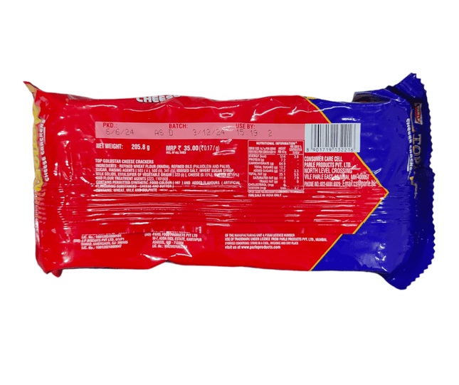 Parle Top Goldstar, Cheese Crackers, 205.8g