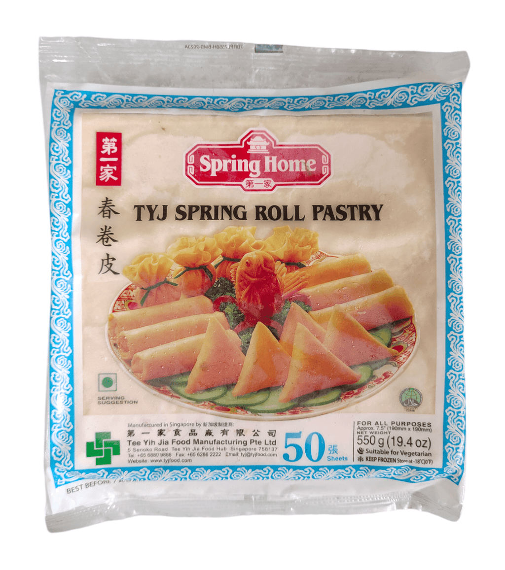 Spring Home, TYJ Spring Roll Pastry, 50 Sheets