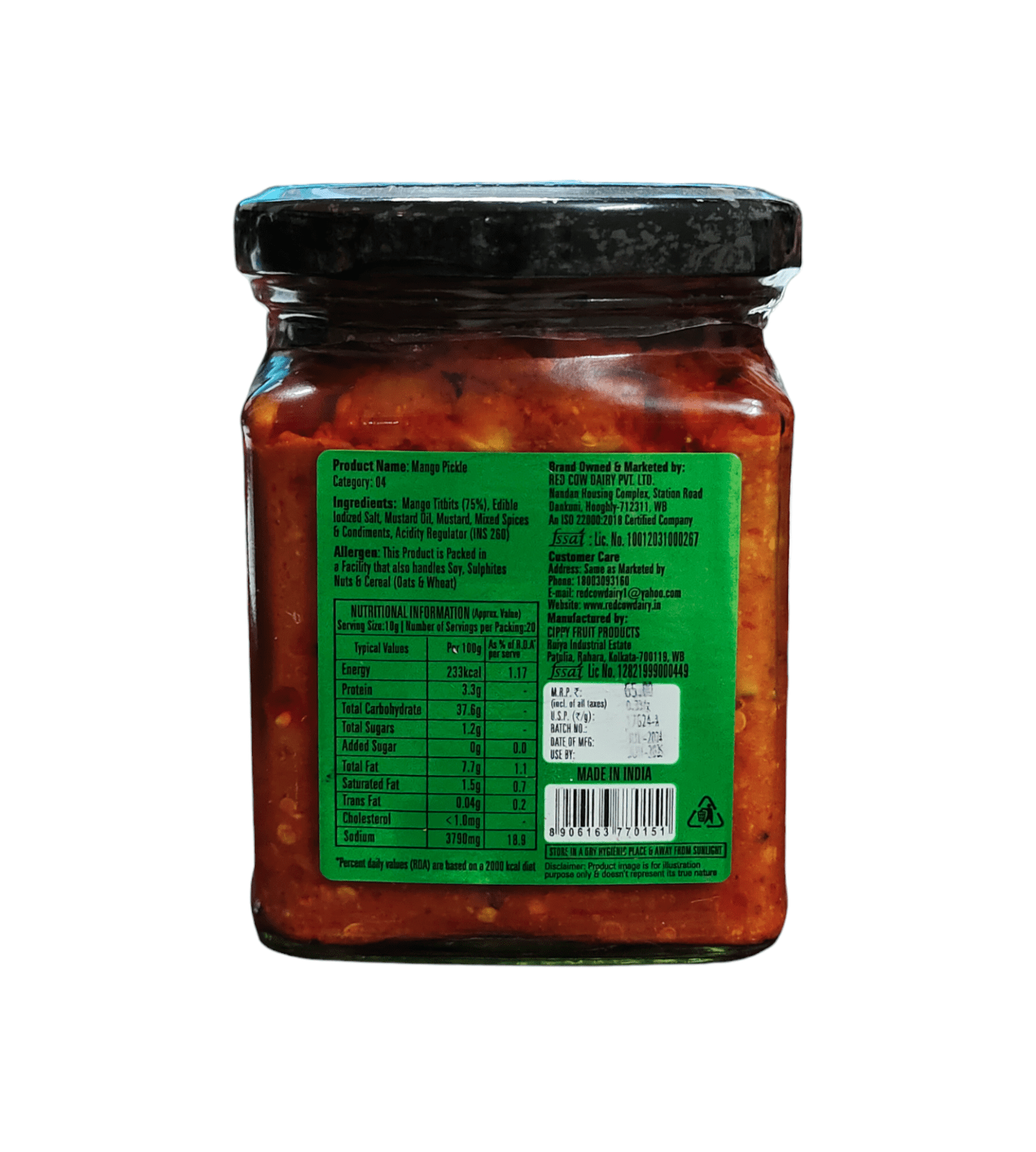 Red Cow, Mango Pickle, 200g