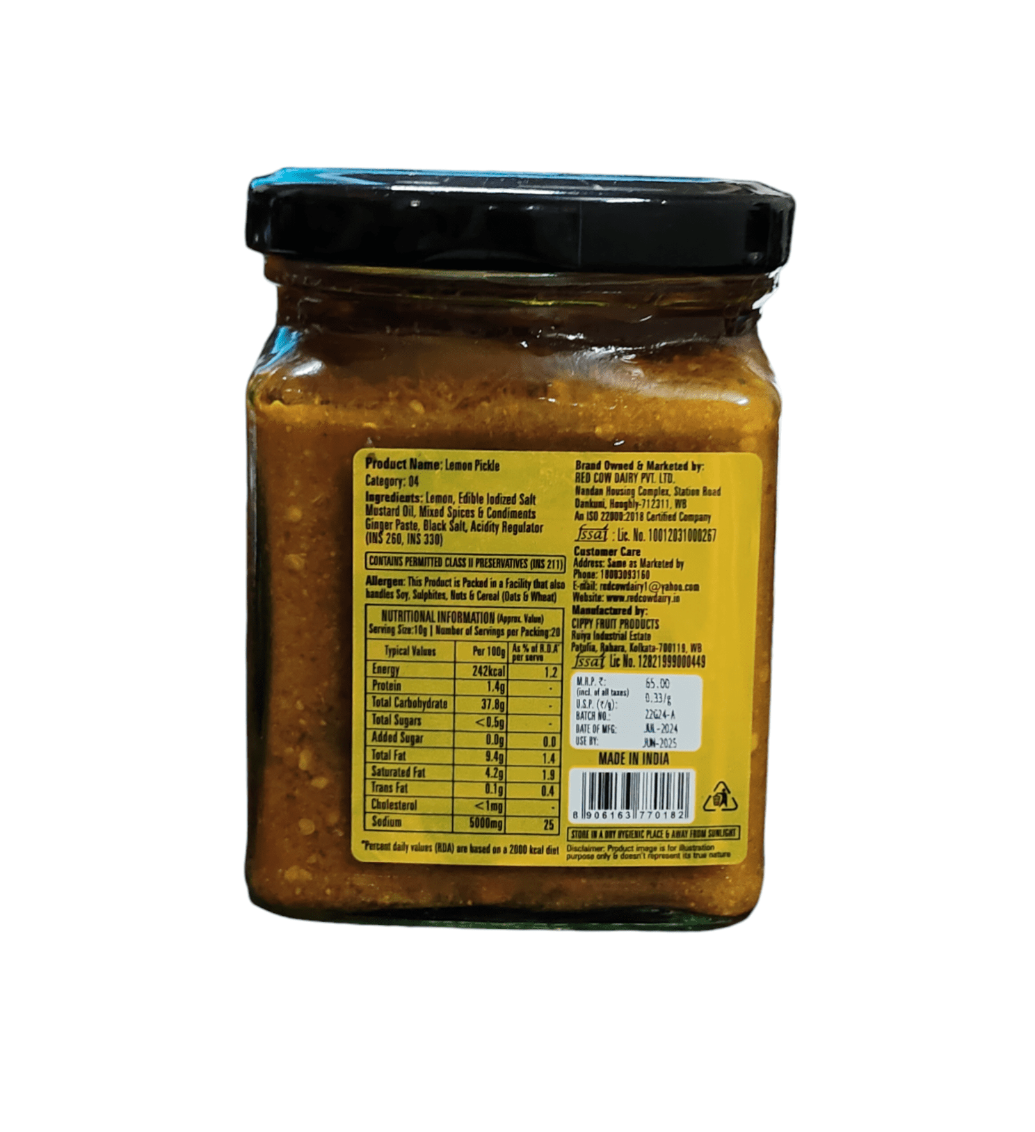 Red Cow, Lemon Pickle, 200g
