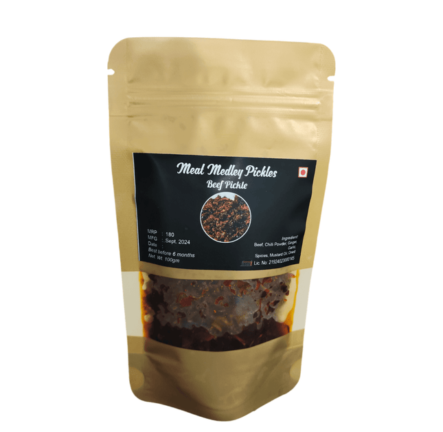 Meat Medley Pickles, Beef, 100gm