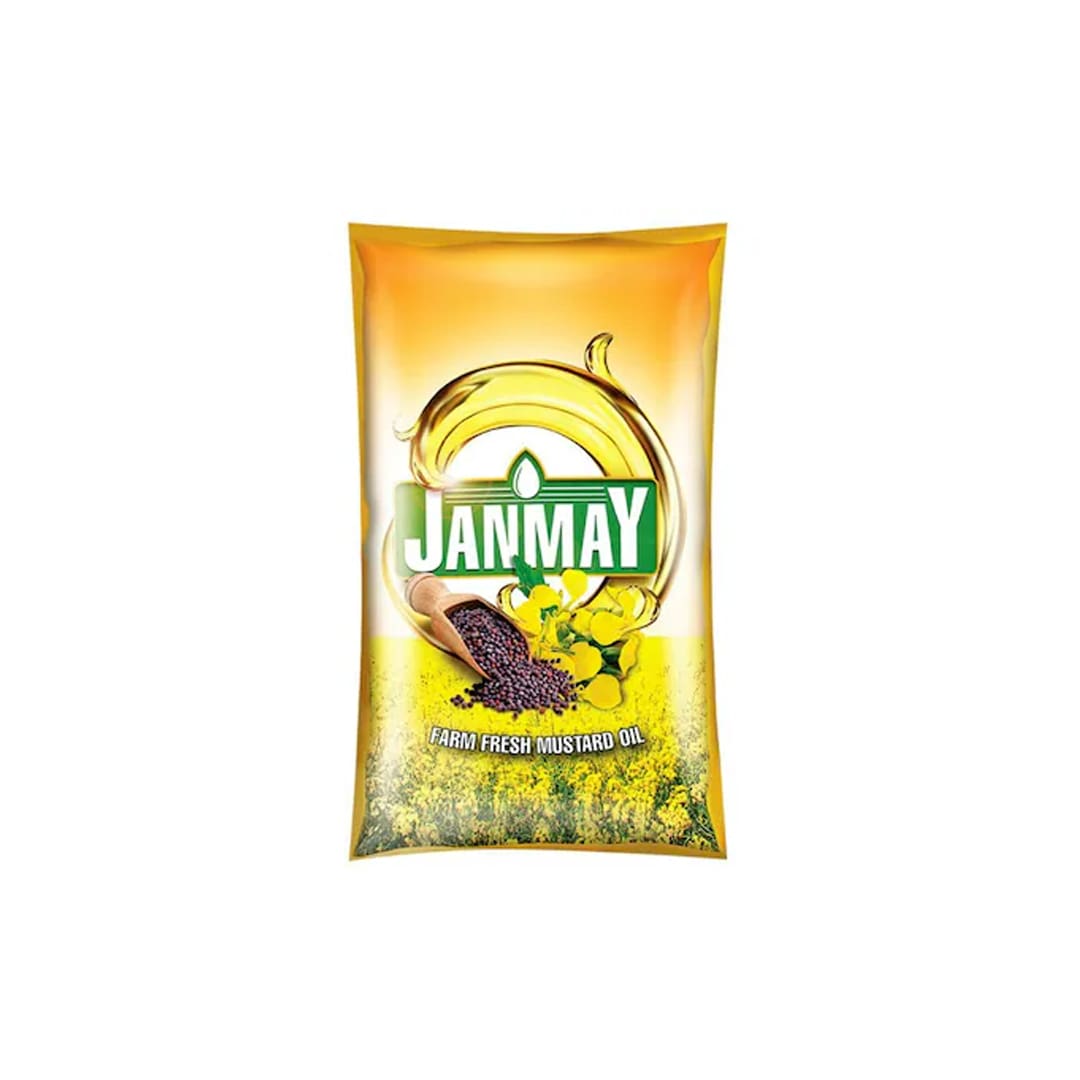 Janmay Farm Fresh Mustard Oil 1 L (910 g)
