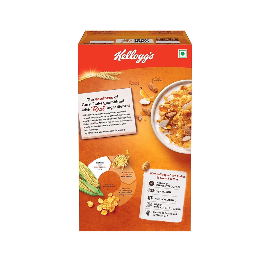 Kellogg's Corn Flakes Real Almond Honey 300g+ 15% EXTRA