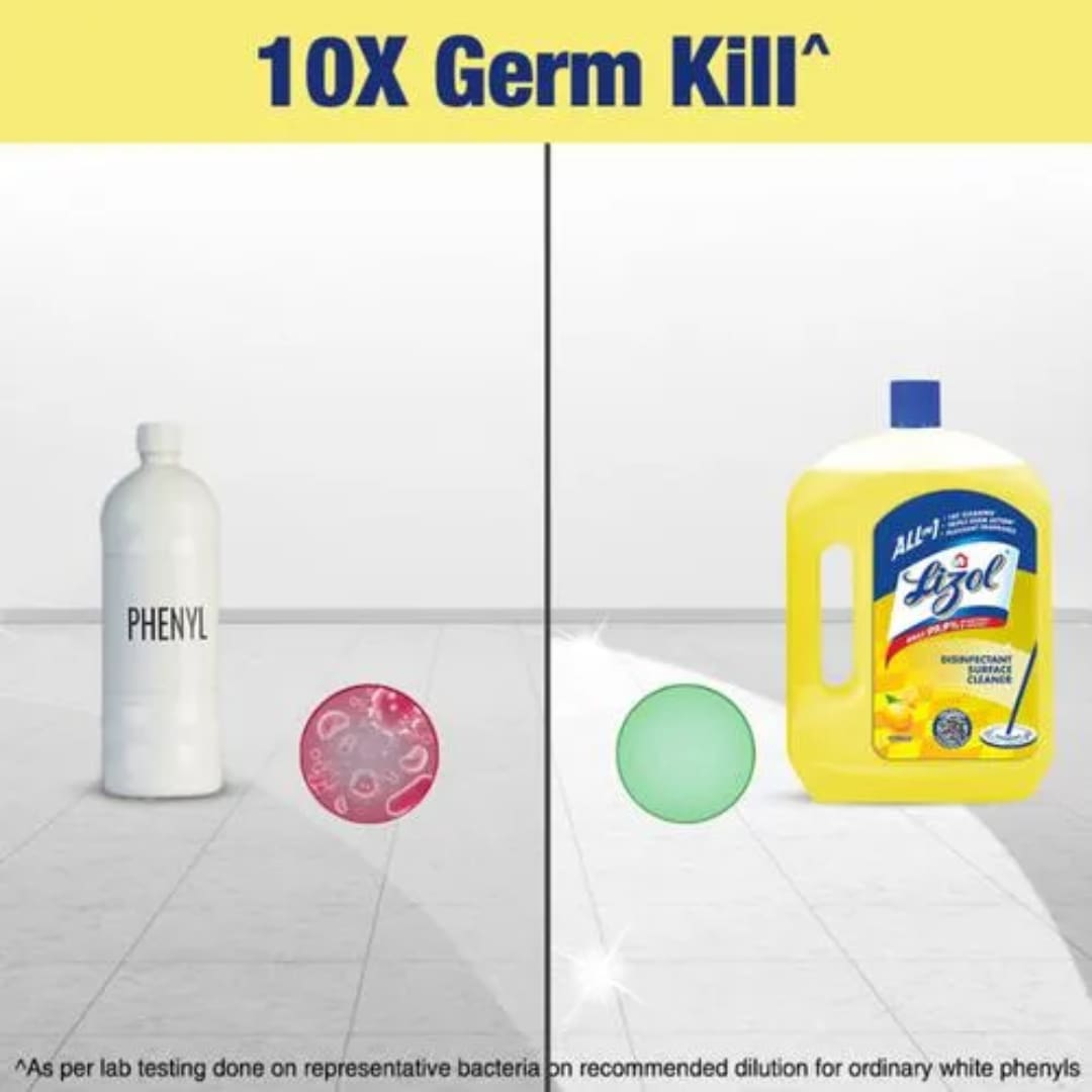 Lizol Disinfectant Surface & Floor Cleaner Liquid - Citrus, 2 L