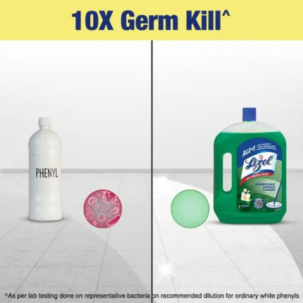 Lizol Disinfectant Surface & Floor Cleaner Liquid - Jasmine, 2 L