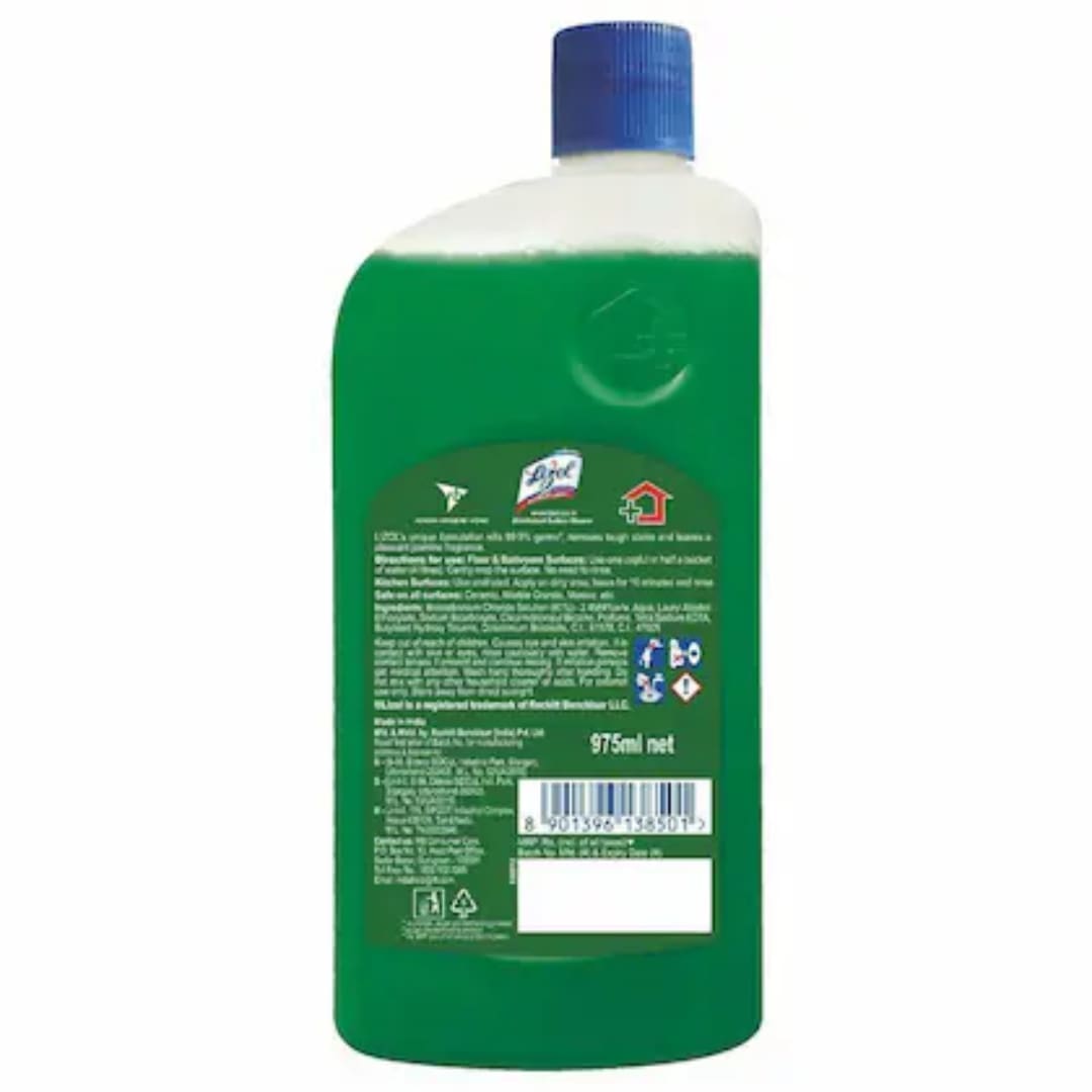 Lizol Disinfectant Surface & Floor Cleaner Liquid - Jasmine, 975 ML