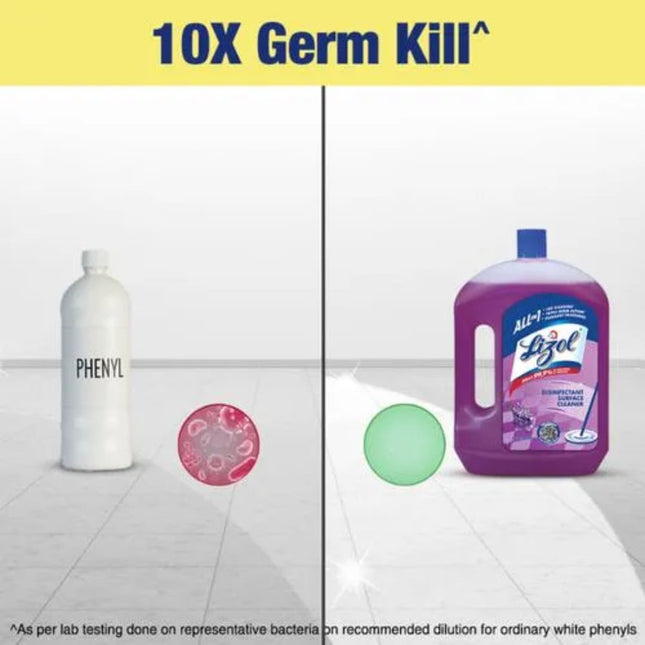 Lizol Disinfectant Surface & Floor Cleaner Liquid - Lavender, 2 L