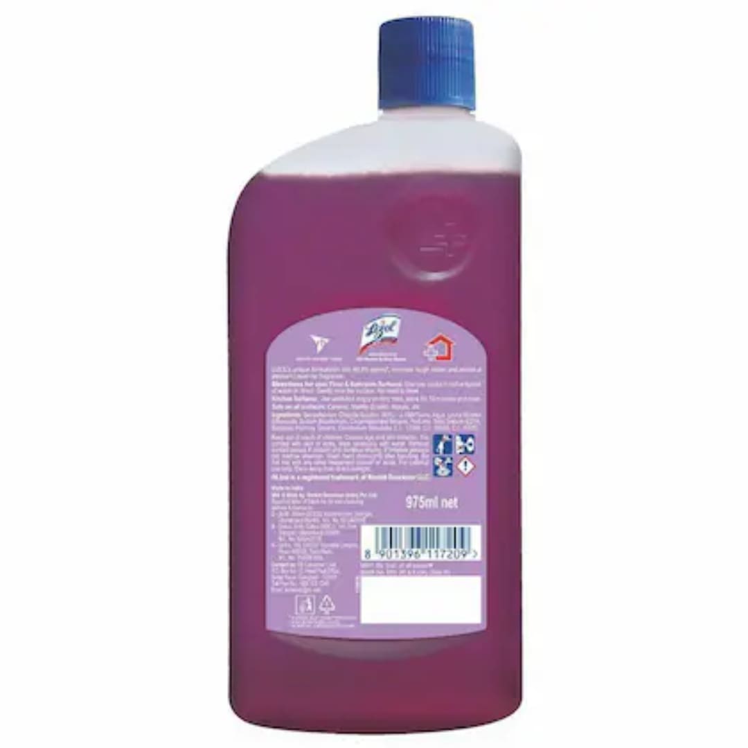 Lizol Disinfectant Surface & Floor Cleaner Liquid - Lavender, 975 ML