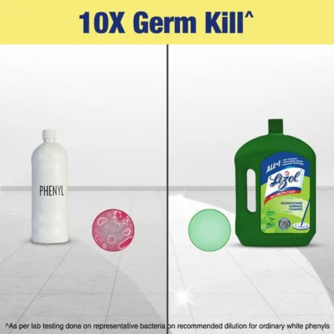 Lizol Disinfectant Surface & Floor Cleaner Liquid - Neem, 2 L