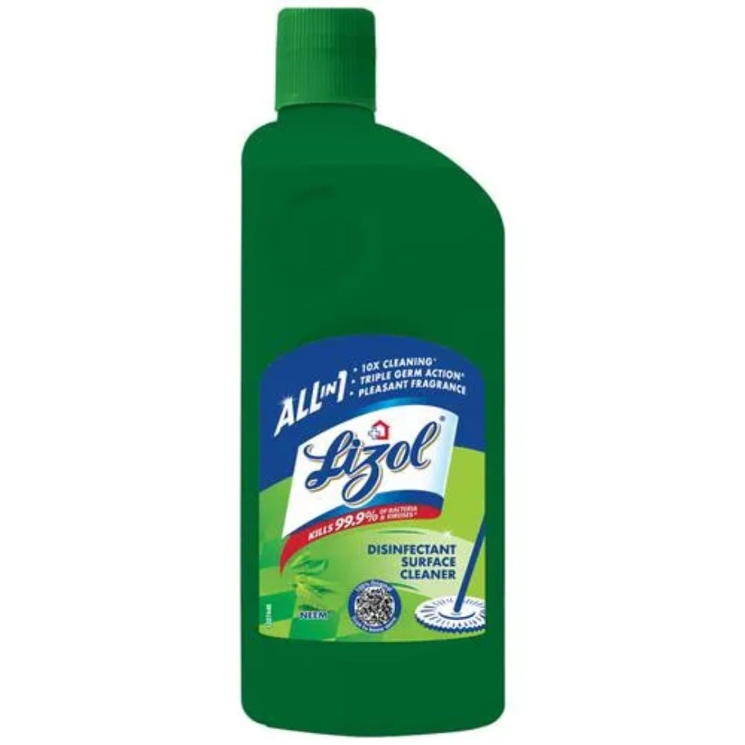Lizol Disinfectant Surface & Floor Cleaner Liquid - Neem, 500ML