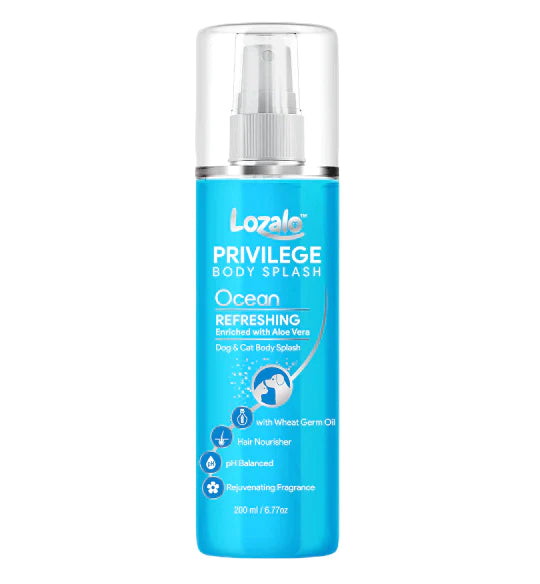 Lozalo Privelege Body Splash (Ocean) for Dogs & Cats, 200 ml