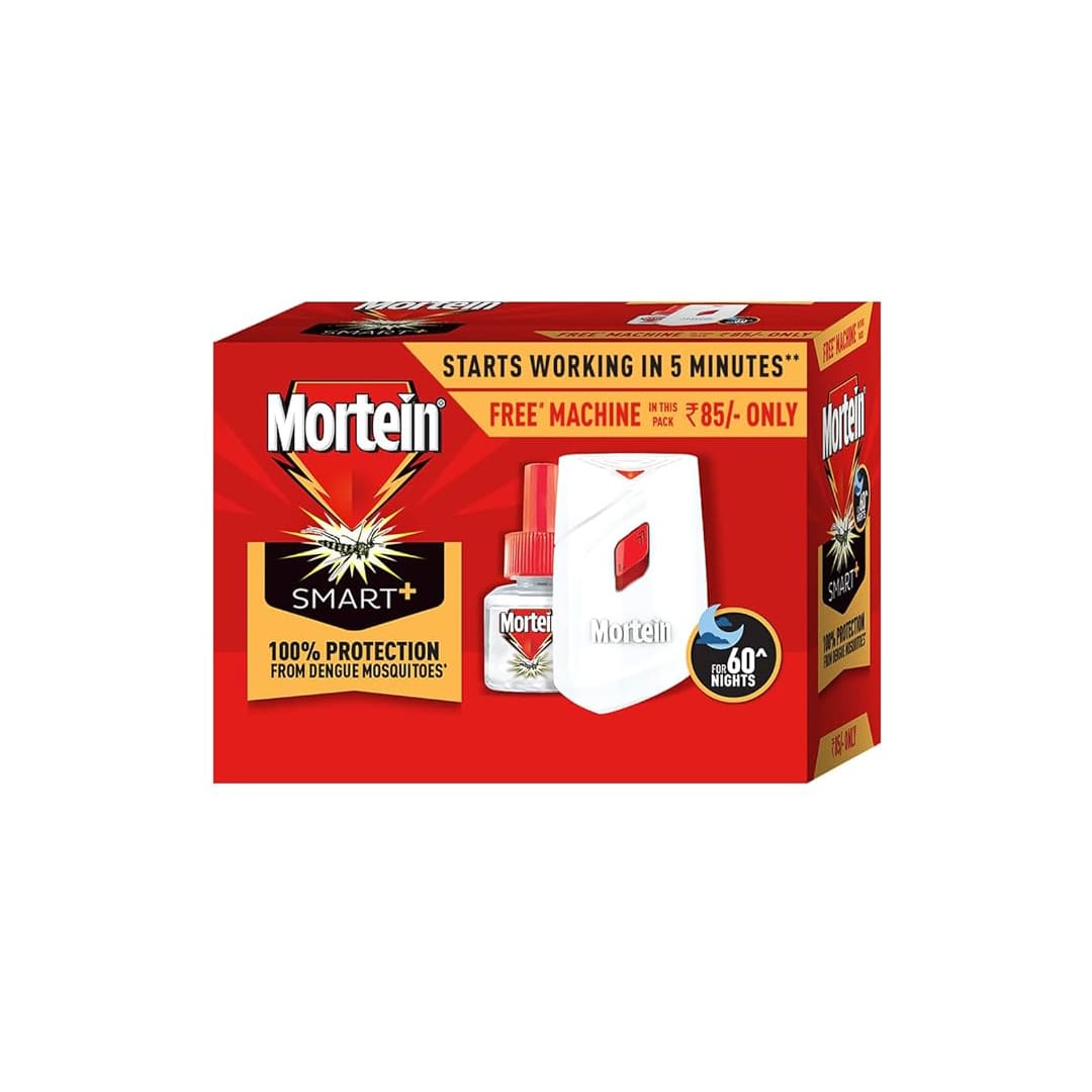 Mortein Refill 45 ml + Machine, SmartPlus Mosquito Killer Combo (1 Machine + 1 Refill)