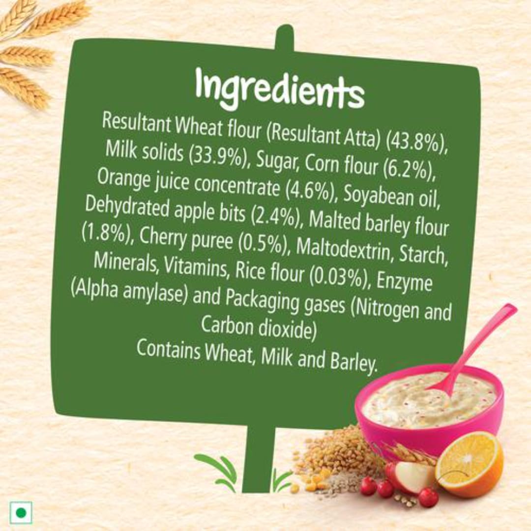 Nestle Cerelac Baby Cereal With Milk, Multigrain & Fruits - From 12 Months, 300 g 