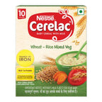 Nestle Cerelac Baby Cereal With Milk, Wheat - Rice Mixed Veg, From 10 To 24 Months, 300 g