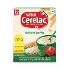 Nestle Cerelac Baby Cereal with Milk, Multigrain Dal Veg, From 12 to 24 Months, Stage 4, Source of Iron & Protein, 300g