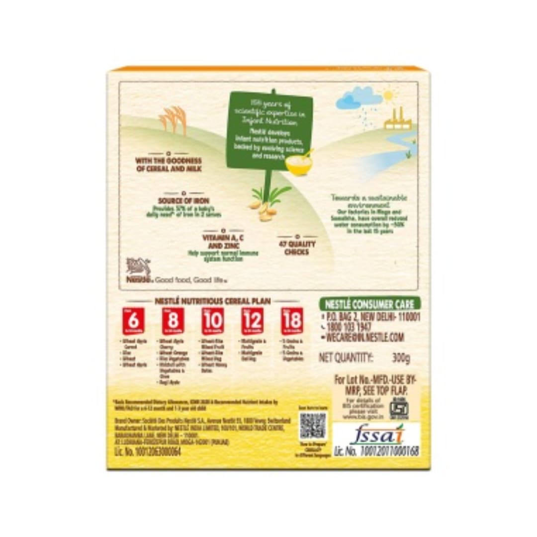 Nestle Cerelac Baby Cereal with Milk , Wheat , 6 to 24 Months, 300g