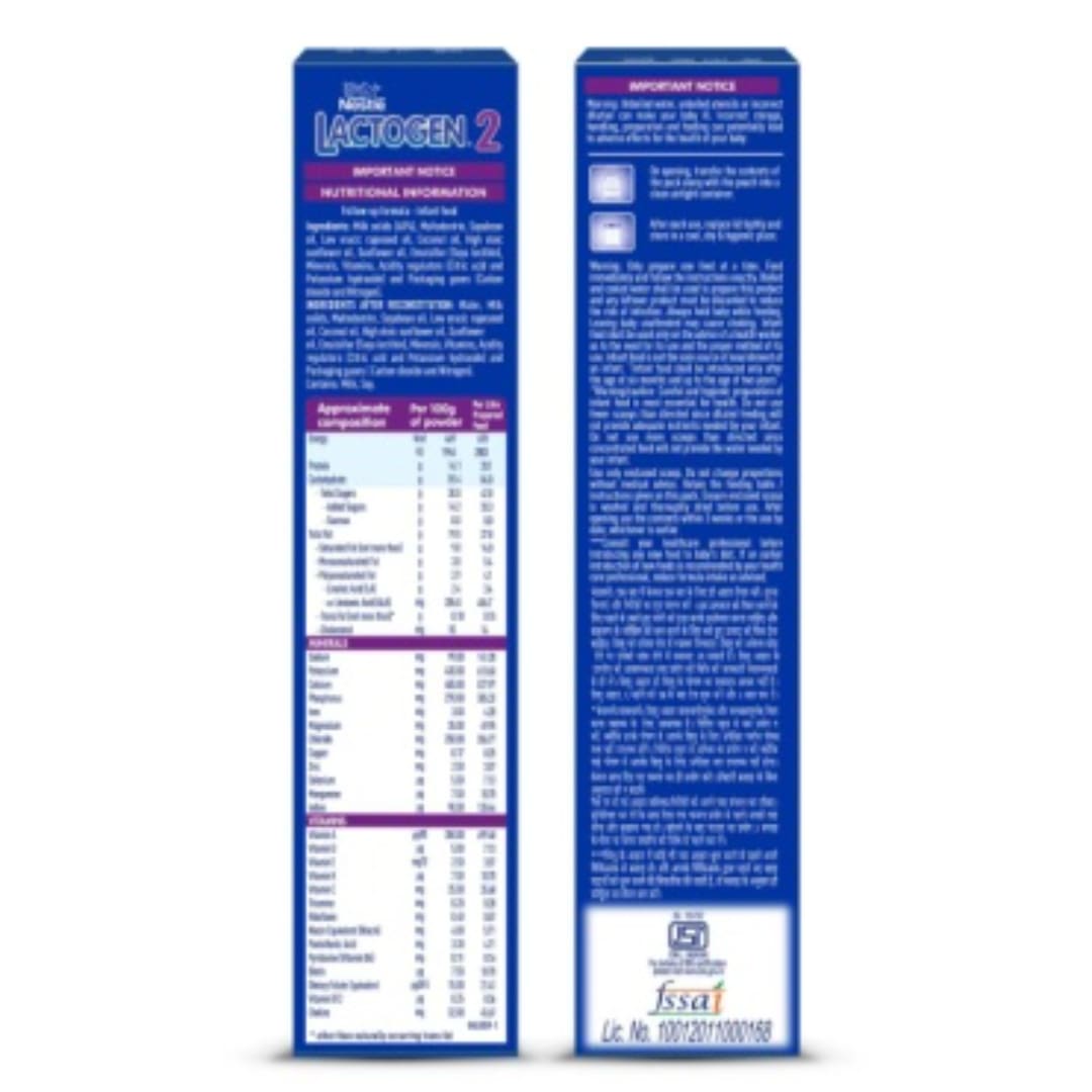 Nestle LACTOGEN Follow-Up Formula Powder - After 6 months, Stage 2, 400g 