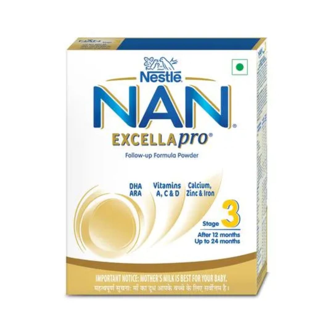 Nestle NAN EXCELLAPRO 3 Follow-Up Formula Powder - After 12 months, Up to 24 months, Stage 3, 400g