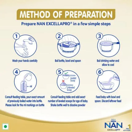 Nestle NAN EXCELLAPRO Powdered Infant Formula Stage 1, 400g