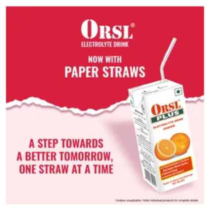 ORSL Plus Electrolyte Orange Drink, 200 ml