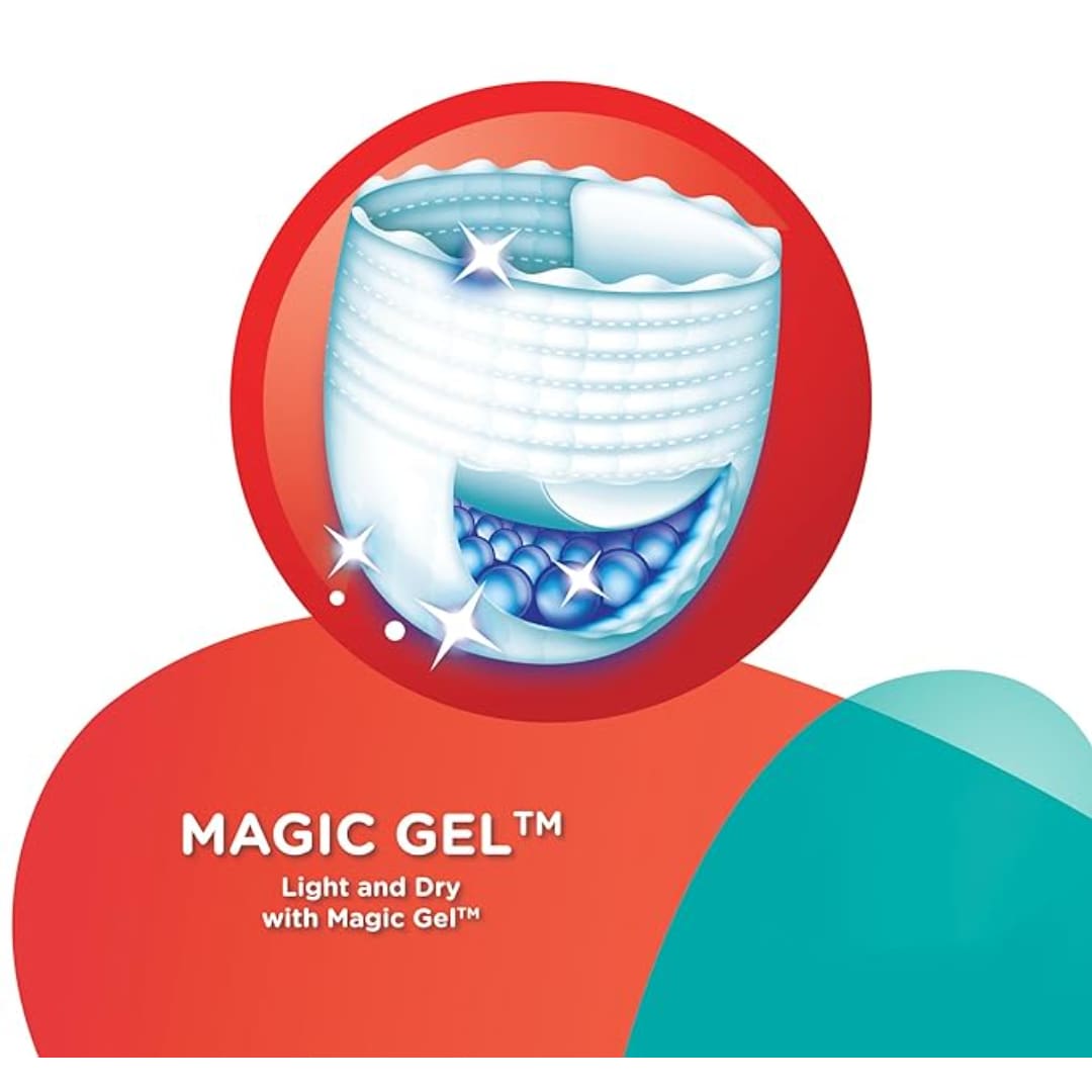 PAMPERS Active Baby Pants,  Large, 2 counts