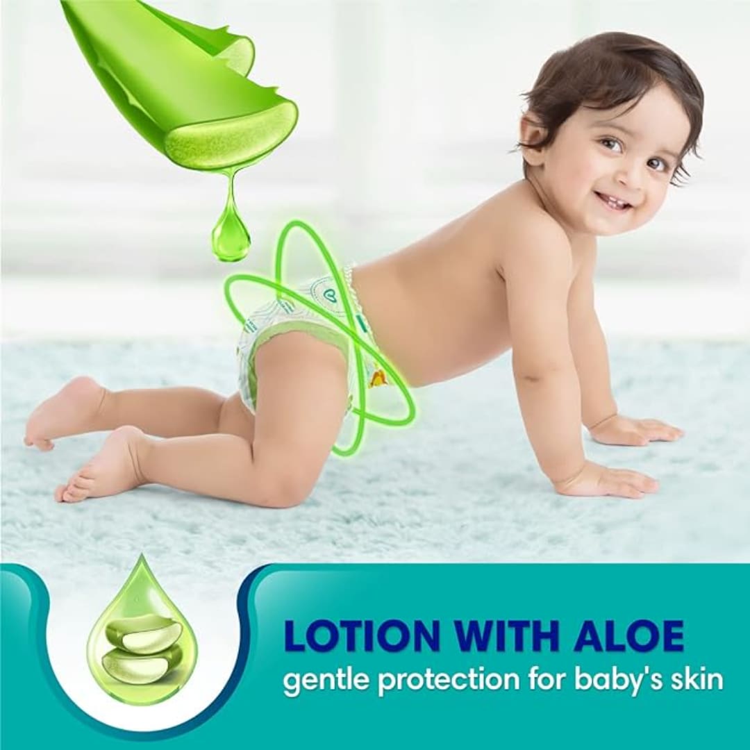 Pampers All round Protection Pants, Large size baby Diapers, (L) 36 Count,9-14 kg Lotion with Aloe Vera