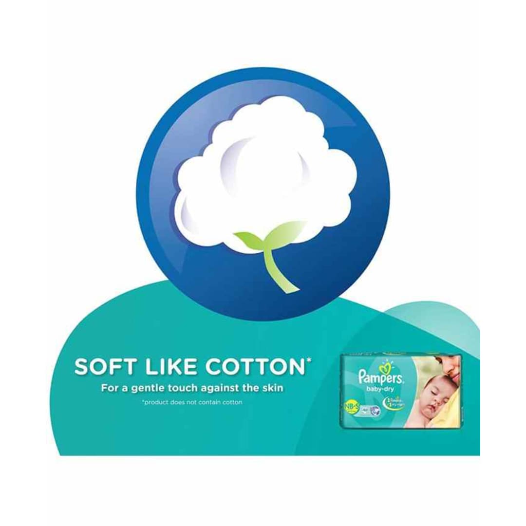 Pampers Baby Dry Diapers Large - 5 Pieces