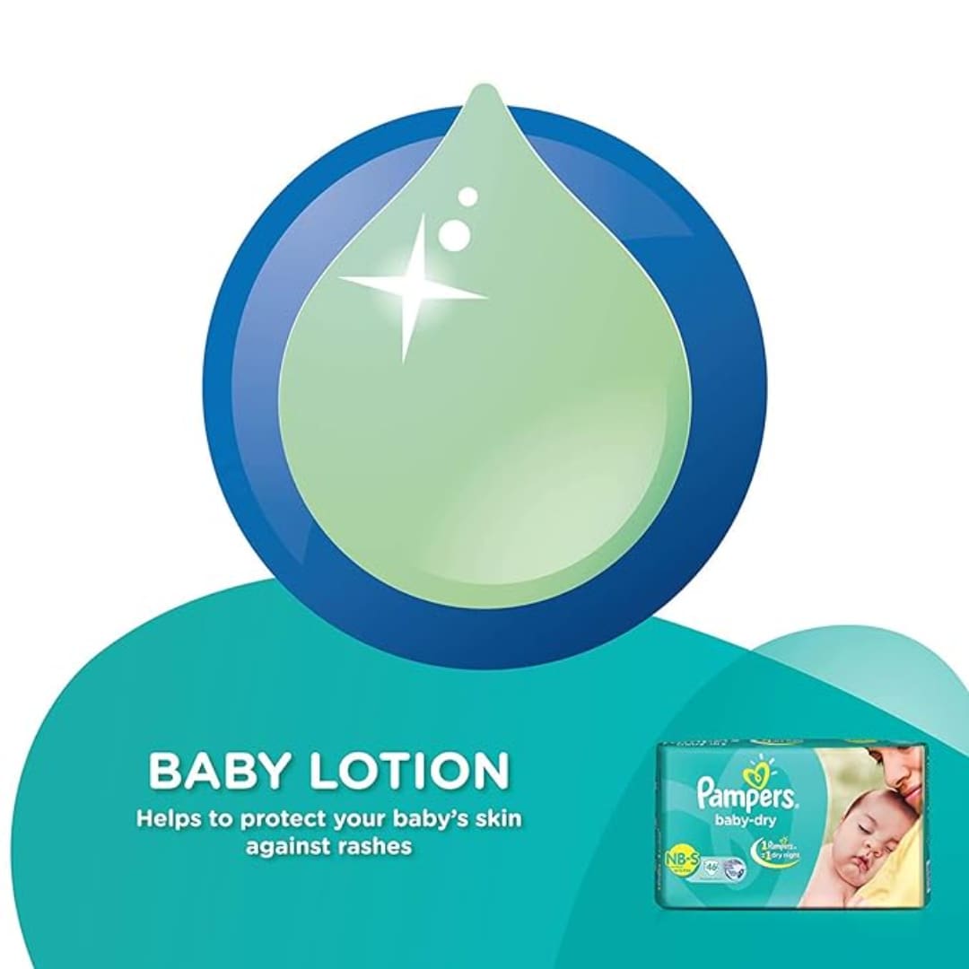 Pampers Baby Dry Diapers, Medium, 5 Count