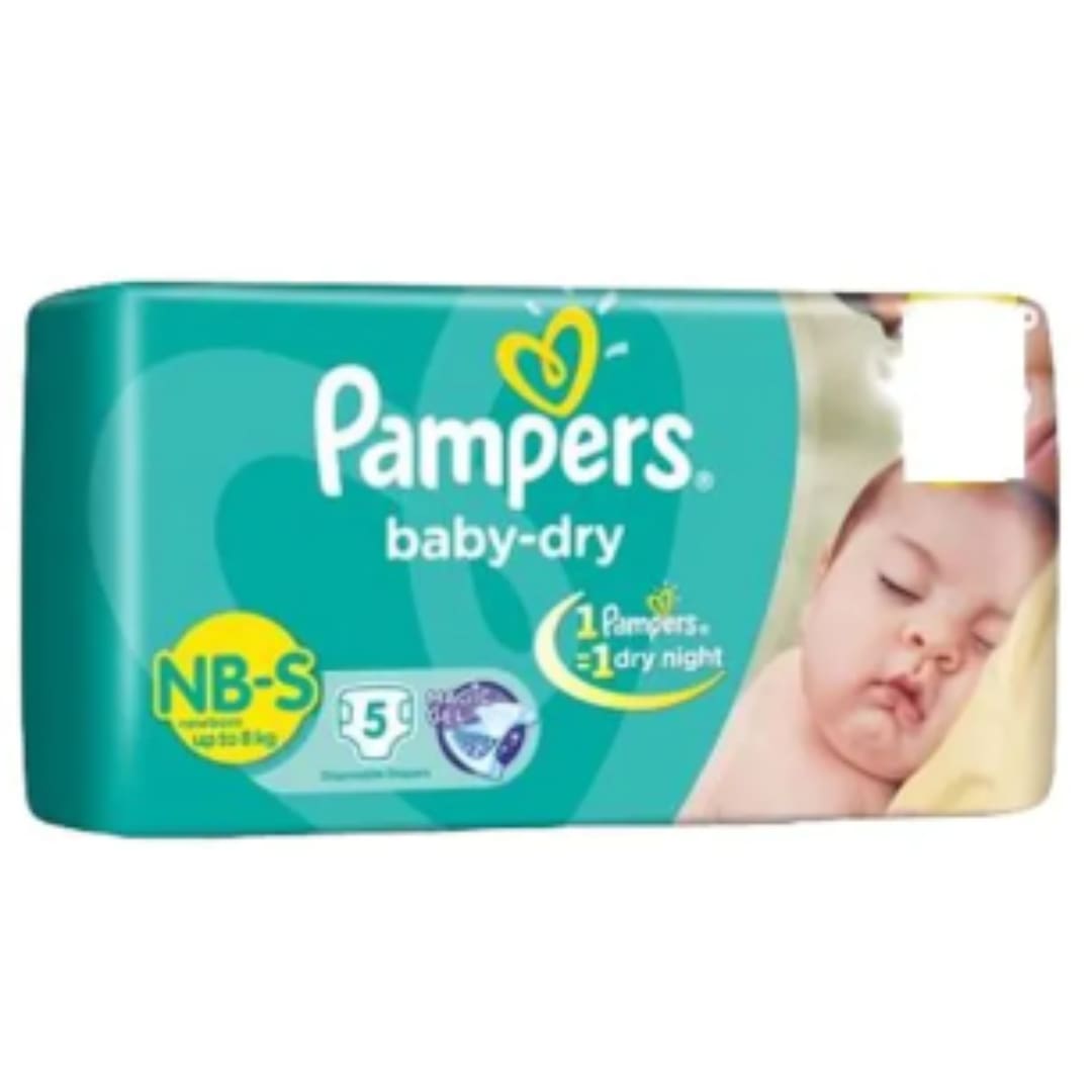 Pampers Baby Dry, SMALL, 5 count