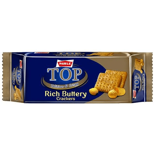 Parle Top Rich Buttery Crackers, 75g + 45g Extra = 120 g