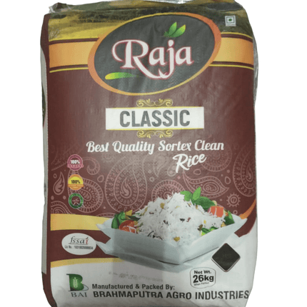 Raja Classic Sortex Clean Rice, 26kg