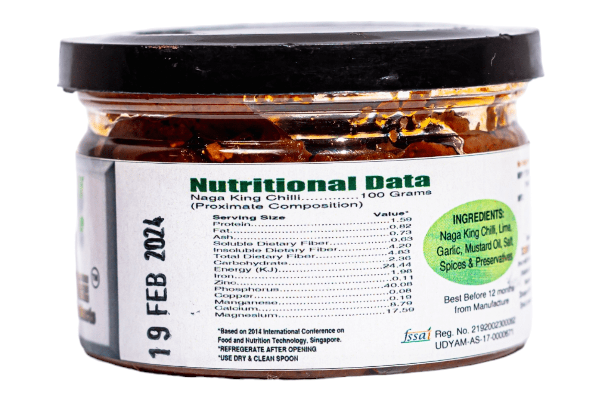 Zonee, Fresh Naga King Chilli Pickle, 100g