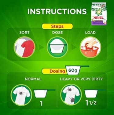 Ariel Color Detergent Washing Powder, 500g