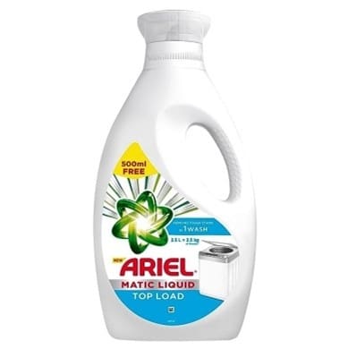 Ariel Matic Liquid Detergent Top Load 2 Ltr + 500 MilliLitre Free