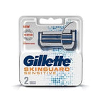 Gillette Skinguard Razor & Manual Shaving Razor Blades- pack of 2 cartridges