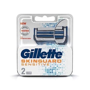 Gillette Skinguard Razor & Manual Shaving Razor Blades- pack of 2 cartridges