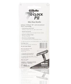 Gillette 7 O Clock PII Twin Blade Shaving Safer