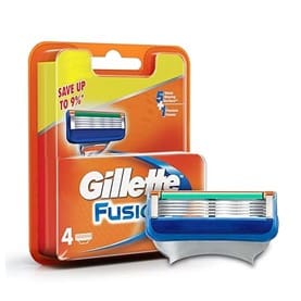 Gillette Fusion Manual Razor and Gillette Fusion Manual Shaving Razor Blades - 4s Pack (Cartridge)
