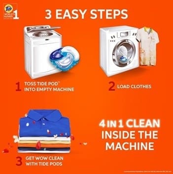Tide Plus Detergent Washing Powder with double Power Lemon and Mint Pack - 1 kg