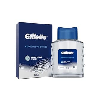 Gillette After Shave Splash Refreshing Breeze 100Ml, White, Gel, Men