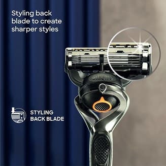 Gillette Fusion Proglide Blades for men with styling back blade - 2 count