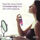 Secret Temptation Petal No Gas Deodorant Spray for Women, Long Lasting Perfume Body Spray, 120ml