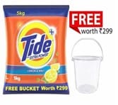 Tide Detergent Powder Lemon & Mint 5 kg Pouch (free bucket worth 299)