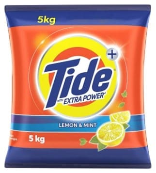 Tide Detergent Powder Lemon & Mint 5 kg Pouch (free bucket worth 299)